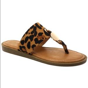 Leopard sandals